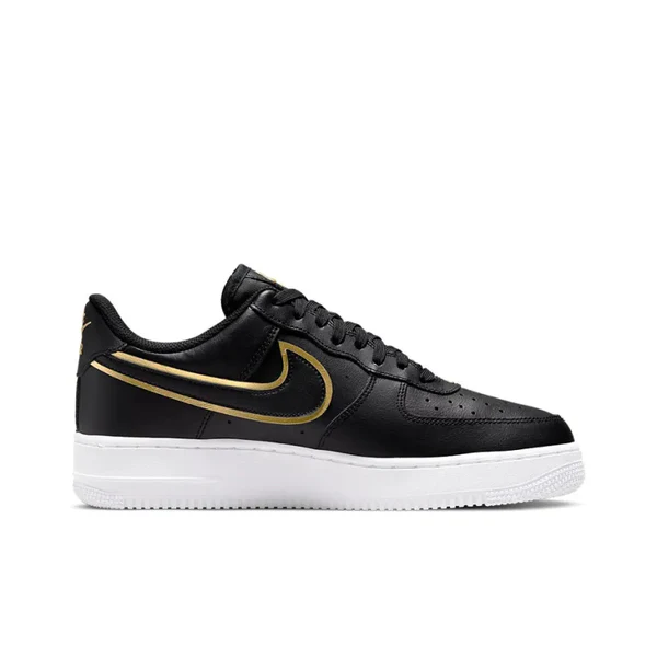 Nike Air Force 1' 07 LV8 Low Black Metalic Gold - Image 3