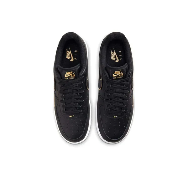 Nike Air Force 1' 07 LV8 Low Black Metalic Gold - Image 4