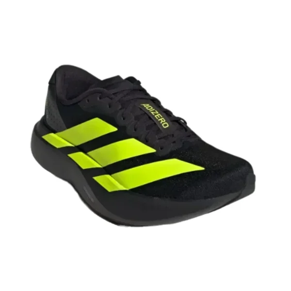 Adidas Men's Adizero Evo SL Black with Green Stripes - Image 2