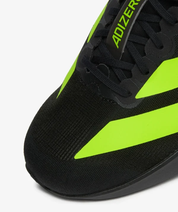 Adidas Men's Adizero Evo SL Black with Green Stripes - Image 4
