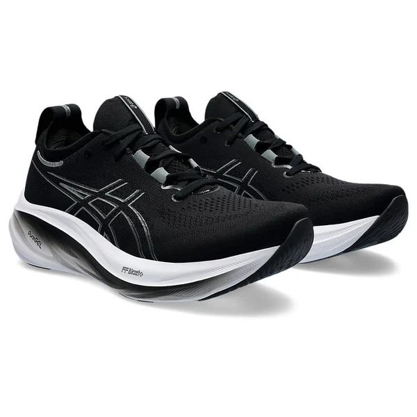 Asics Gel-Nimbus 26 Black & Graphite Grey - Image 4