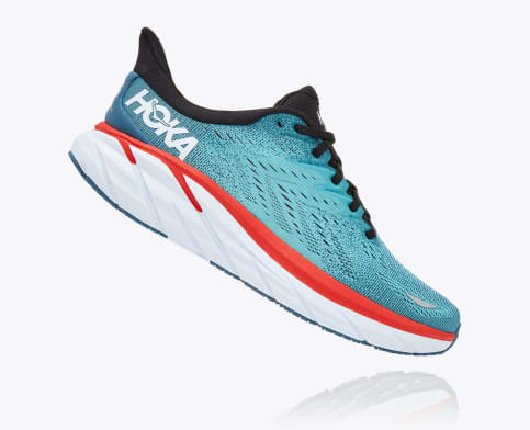 Hoka One Clifton 8 Real Teal Aquarelle - Image 5