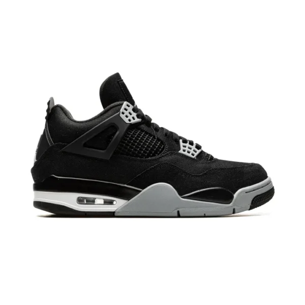 Air Jordan 4 Retro Black Canvas - Image 6