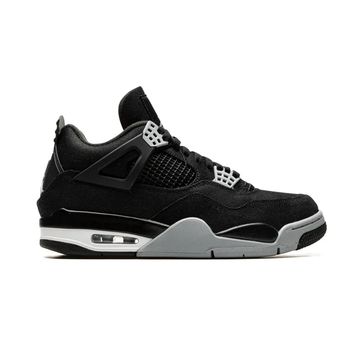 Air Jordan 4 Retro Black Canvas - Image 6