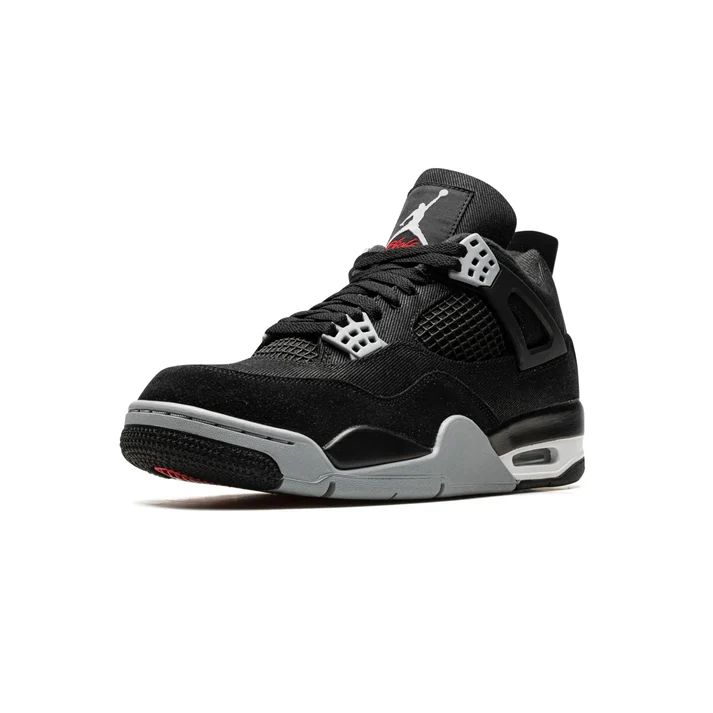 Air Jordan 4 Retro Black Canvas - Image 4