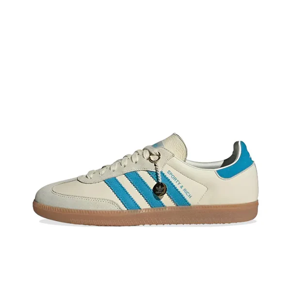 Sporty & Rich x Adidas Samba OG Rich Cream Blue - Image 2