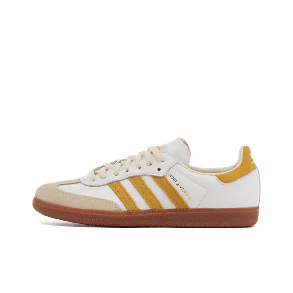 Sporty & Rich x Adidas Samba OG White Bold Gold - Image 5
