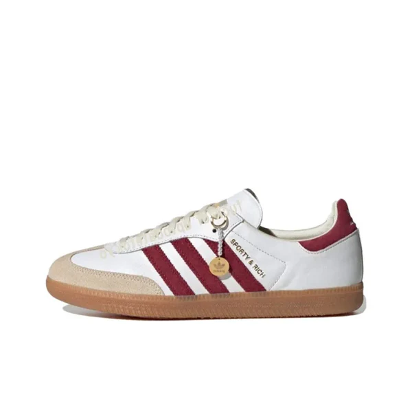 Sporty & Rich x Adidas Samba OG White Core Burgundy - Image 5