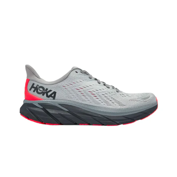 Hoka One Clifton 8 Sharkskin Diva Pink - Image 4