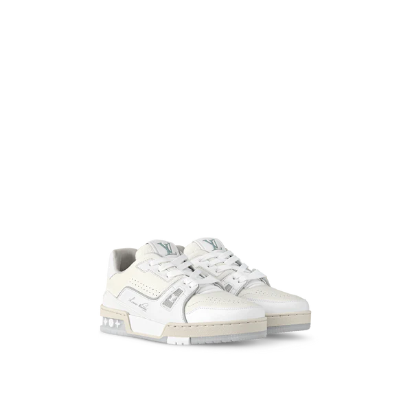 Louis Vuitton #54 Signature White Grey Trainer - Image 2