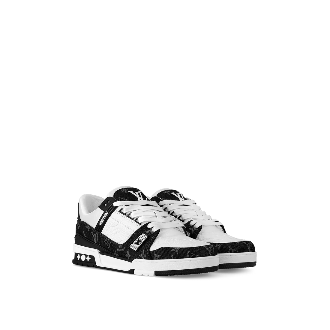 Louis Vuitton Black White Trainer - Image 2