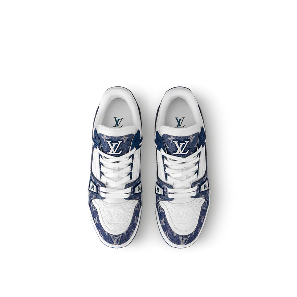 Louis Vuitton Blue White Trainer - Image 4